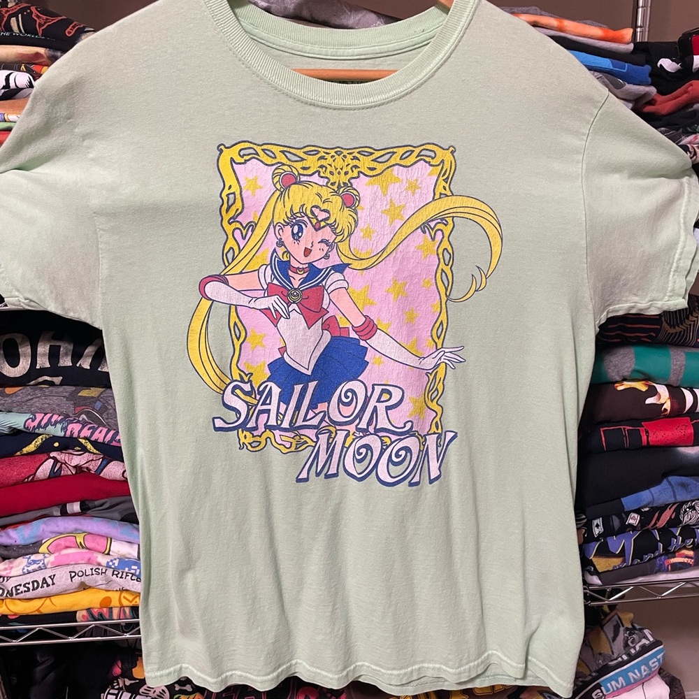 Sailor Moon Graphic Tee - Light Green